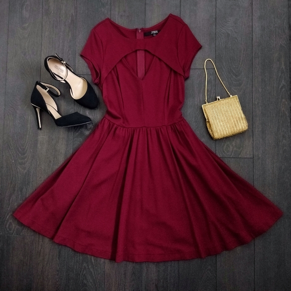Guess red skater dress - Picture 1 of 4